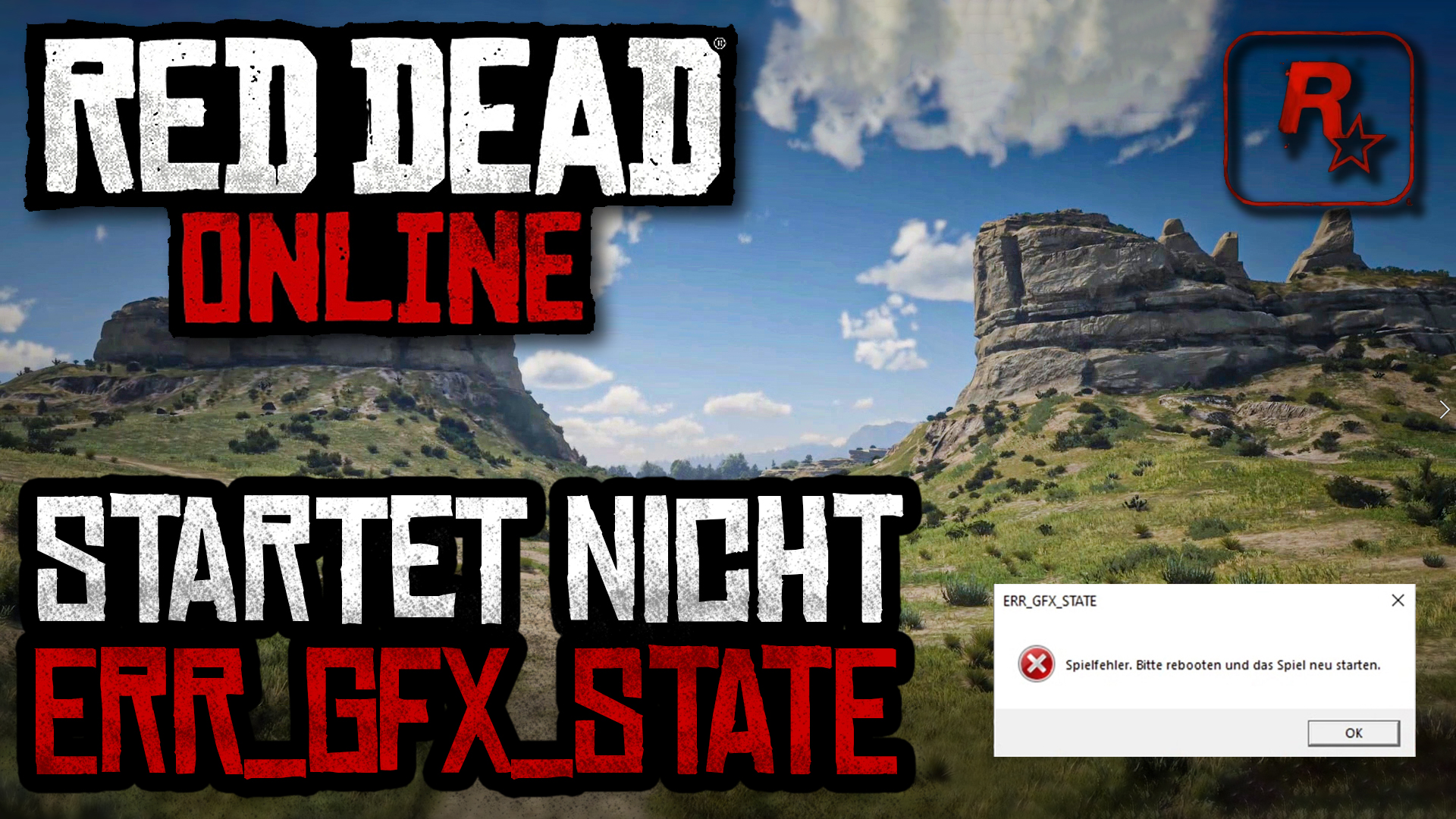 How to fix ERR GFX STATE in Red Dead Redemption 2 